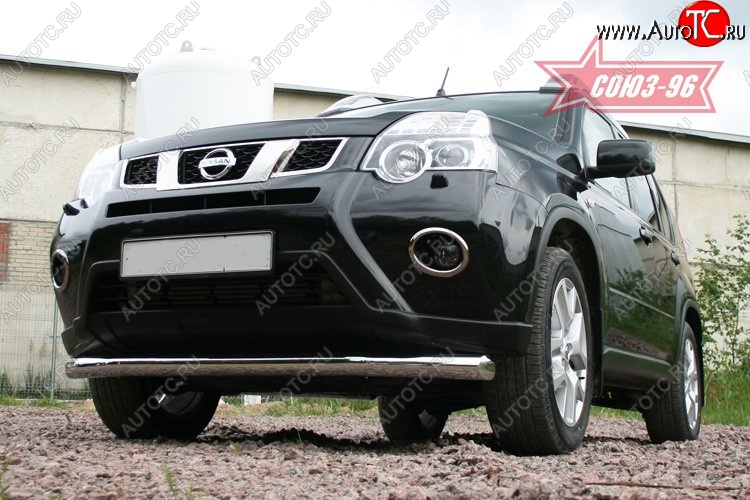 15 254 р. Защита переднего бампера одинарная Souz-96 (d76)  Nissan X-trail  2 T31 (2010-2015) рестайлинг  с доставкой в г. Кемерово