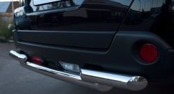 16 599 р. Защита заднего бампера (2 трубы Ø63, нержавейка) SLITKOFF  Nissan X-trail  2 T31 (2010-2015) рестайлинг  с доставкой в г. Кемерово. Увеличить фотографию 3