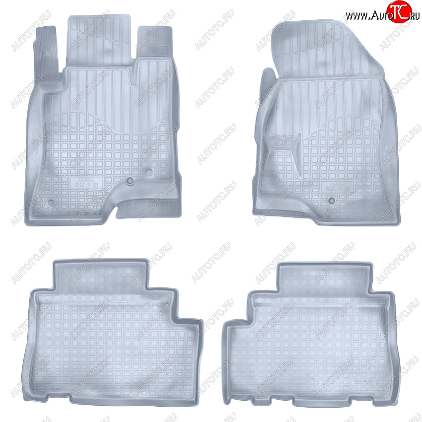 3 479 р. Коврики салона Norplast Unidec  Opel Antara (2010-2015) рестайлинг (Цвет: серый)  с доставкой в г. Кемерово