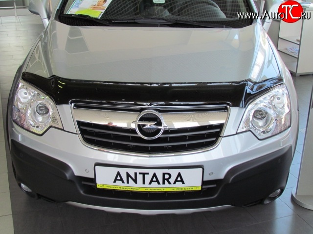4 599 р. Дефлектор капота NovLine Opel Antara рестайлинг (2010-2015)  с доставкой в г. Кемерово