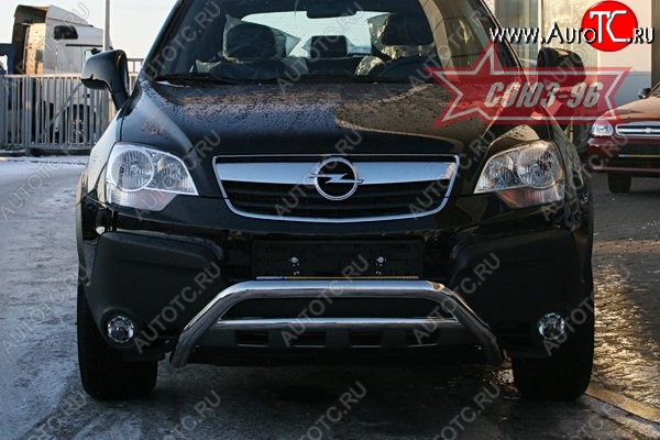 10 799 р. Защита переднего бампера Souz-96 (d60) Opel Antara (2006-2010)  с доставкой в г. Кемерово