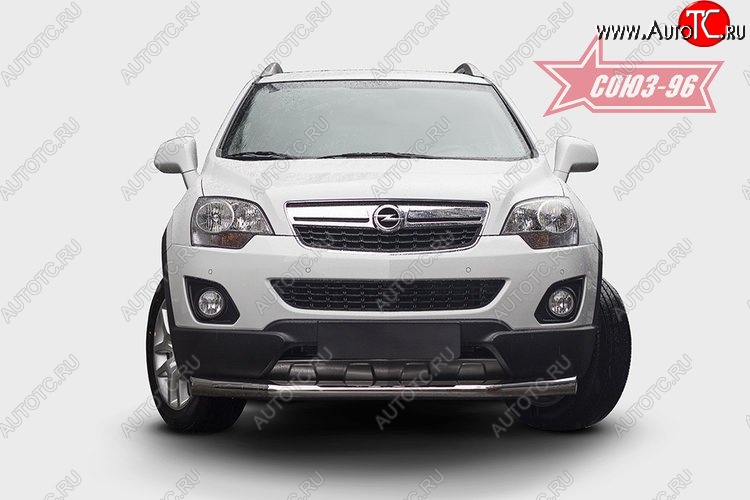 18 764 р. Защита переднего бампера одинарная Souz-96 (d76) Opel Antara рестайлинг (2010-2015)  с доставкой в г. Кемерово