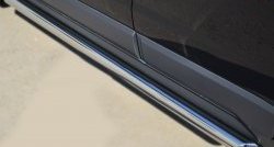 70 999 р. Защита порогов из круглой трубы диаметром 63 мм Russtal Opel Antara рестайлинг (2010-2015) (Защита порогов с со скосами на торцах (вариант 1))  с доставкой в г. Кемерово. Увеличить фотографию 2