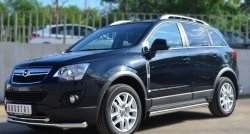 70 999 р. Защита порогов из круглой трубы диаметром 63 мм Russtal Opel Antara рестайлинг (2010-2015) (Защита порогов с со скосами на торцах (вариант 1))  с доставкой в г. Кемерово. Увеличить фотографию 12