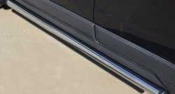 70 999 р. Защита порогов из круглой трубы диаметром 63 мм Russtal Opel Antara рестайлинг (2010-2015) (Защита порогов с со скосами на торцах (вариант 1))  с доставкой в г. Кемерово. Увеличить фотографию 6