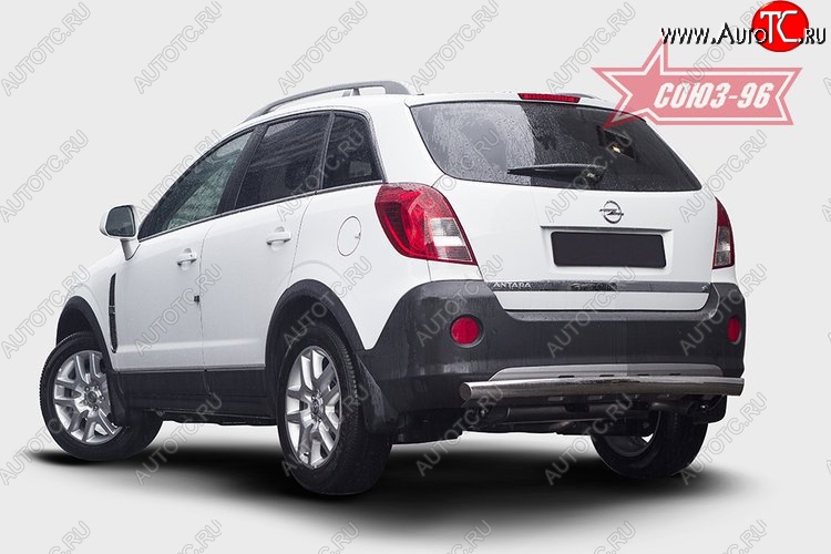 13 994 р. Защита заднего бампера из овальной трубы Souz-96 (в 76х42) Opel Antara рестайлинг (2010-2015)  с доставкой в г. Кемерово