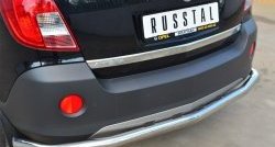 16 749 р. Одинарная защита заднего бампера из трубы диаметром 63 мм SLITKOFF  Opel Antara (2010-2015) рестайлинг  с доставкой в г. Кемерово. Увеличить фотографию 2