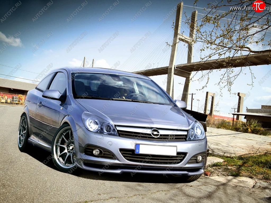 15 599 р. Накладка на передний бампер R1 Opel Astra H GTC хэтчбек 3 дв. рестайлинг (2006-2011)  с доставкой в г. Кемерово