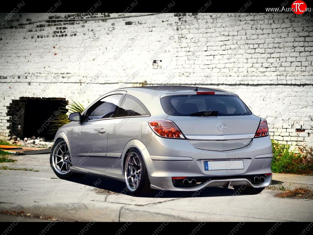 15 599 р. Накладка на задний бампер R1 Opel Astra H GTC хэтчбек 3 дв. рестайлинг (2006-2011)  с доставкой в г. Кемерово