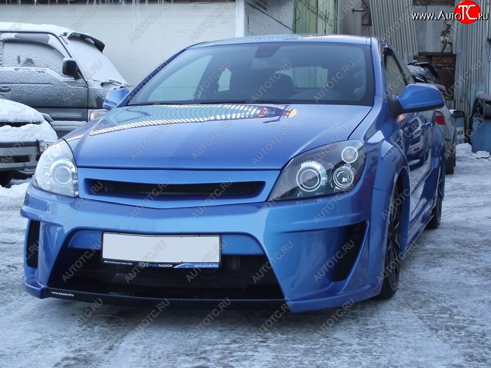 4 849 р. Решетка радиатора IBHERDESIGN Opel Astra H GTC хэтчбек 3 дв. рестайлинг (2006-2011) (Неокрашенная)  с доставкой в г. Кемерово