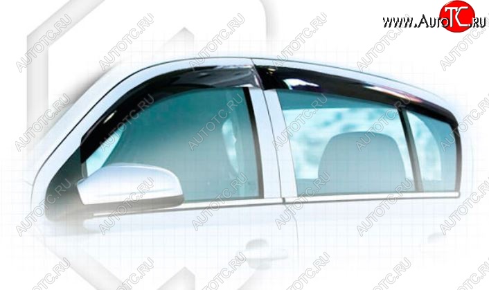 2 969 р. Дефлектора окон CA-Plastiс Opel Astra H хэтчбек 5дв рестайлинг (2007-2015) (Classic полупрозрачный)  с доставкой в г. Кемерово