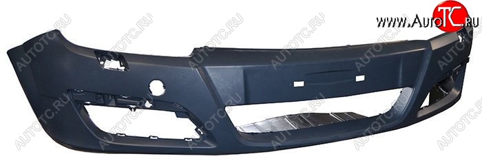 4 199 р. Передний бампер SAT (под омыватель) Opel Astra H универсал (2004-2007) (Неокрашенный)  с доставкой в г. Кемерово