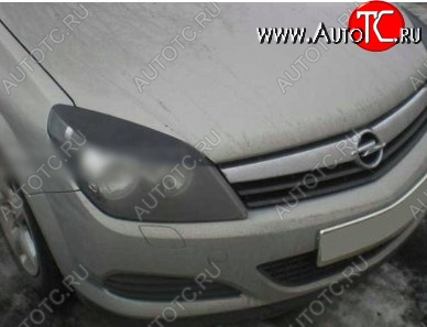 1 599 р. Реснички на фары CT Opel Astra H GTC хэтчбек 3 дв. рестайлинг (2006-2011) (Неокрашенные)  с доставкой в г. Кемерово