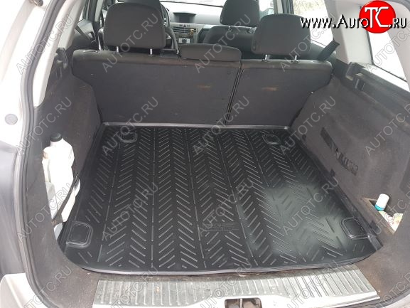 1 549 р. Коврик в багажник Aileron  Opel Astra  H (2004-2015) универсал, универсал рестайлинг  с доставкой в г. Кемерово