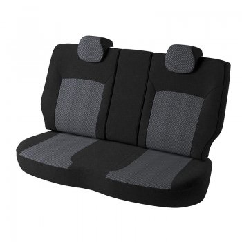 5 899 р. Чехлы для сидений Lord Autofashion Дублин (жаккард) Opel Astra H универсал (2004-2007) (Черный, вставка Ёж белый)  с доставкой в г. Кемерово. Увеличить фотографию 2