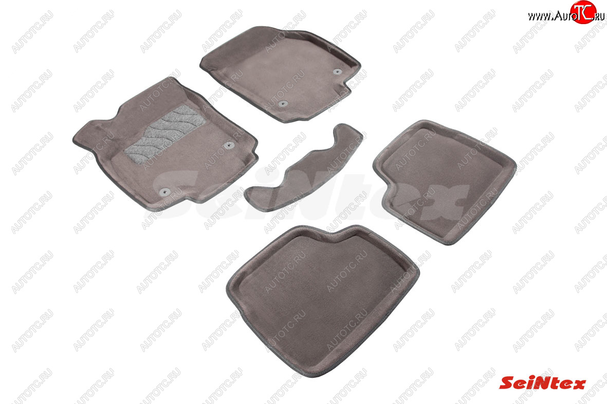 6 699 р. Текстильные 3D коврики в салон SEINTEX серые  Opel Astra  H (2004-2015) универсал, универсал рестайлинг  с доставкой в г. Кемерово