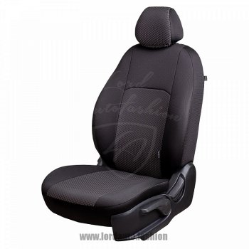 5 899 р. Чехлы для сидений Lord Autofashion Дублин (жаккард) Opel Astra H универсал (2004-2007) (Черный, вставка Сеул серый)  с доставкой в г. Кемерово. Увеличить фотографию 1