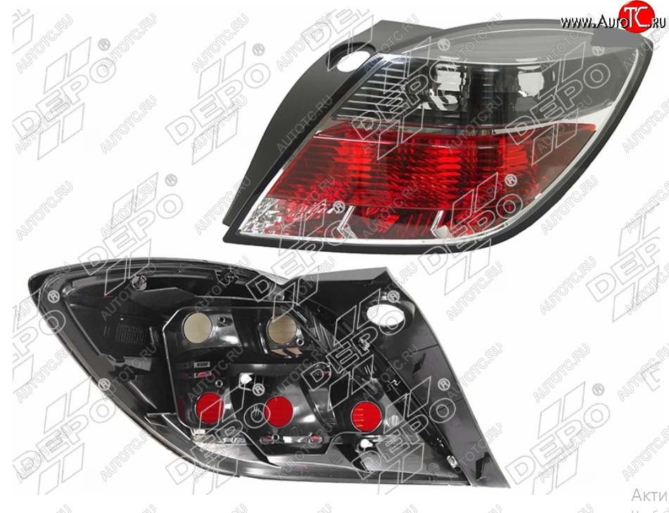 3 599 р. Правый фонарь задний DEPO Opel Astra H GTC хэтчбек 3 дв. дорестайлинг (2004-2006)  с доставкой в г. Кемерово