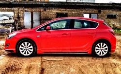 5 249 р. Пороги накладки Sport Opel Astra J хэтчбек 5 дв. дорестайлинг (2009-2012) (Неокрашенные)  с доставкой в г. Кемерово. Увеличить фотографию 5