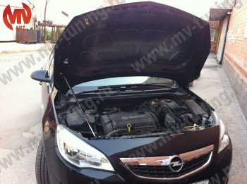 Упор капота MV-Tuning (одинарный) Opel Astra  J (2009-2017) универсал дорестайлинг, хэтчбек 5 дв. дорестайлинг, универсал рестайлинг, хэтчбек 5 дв.  рестайлинг
