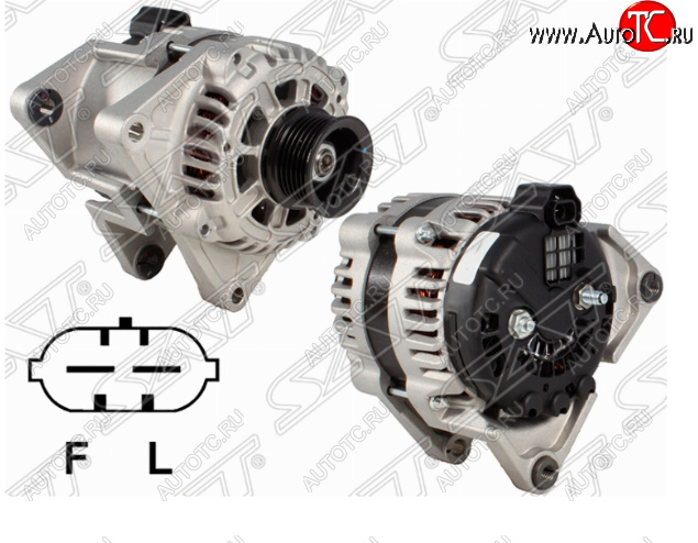 12 299 р. Генератор SAT (12V/100A) Opel Astra J универсал дорестайлинг (2009-2012)  с доставкой в г. Кемерово