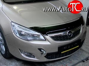2 699 р. Дефлектор капота NovLine (короткий) (хетчбек) Opel Astra J хэтчбек 5 дв.  рестайлинг (2012-2017)  с доставкой в г. Кемерово