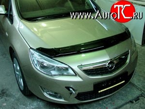 4 599 р. Дефлектор капота NovLine Opel Astra J хэтчбек 5 дв. дорестайлинг (2009-2012)  с доставкой в г. Кемерово