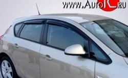 3 199 р. Дефлекторы окон (ветровики) Novline 4 шт. (седан / хетчбек)  Opel Astra  J (2009-2017) хэтчбек 5 дв. дорестайлинг, хэтчбек 5 дв.  рестайлинг  с доставкой в г. Кемерово. Увеличить фотографию 1