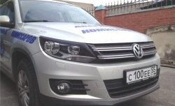 Реснички Sport на фары Volkswagen Tiguan NF рестайлинг (2011-2017)
