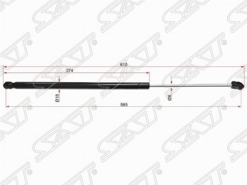 Газовый упор крышки багажника SAT Opel Astra  J (2009-2017) хэтчбек 5 дв. дорестайлинг, хэтчбек 5 дв.  рестайлинг