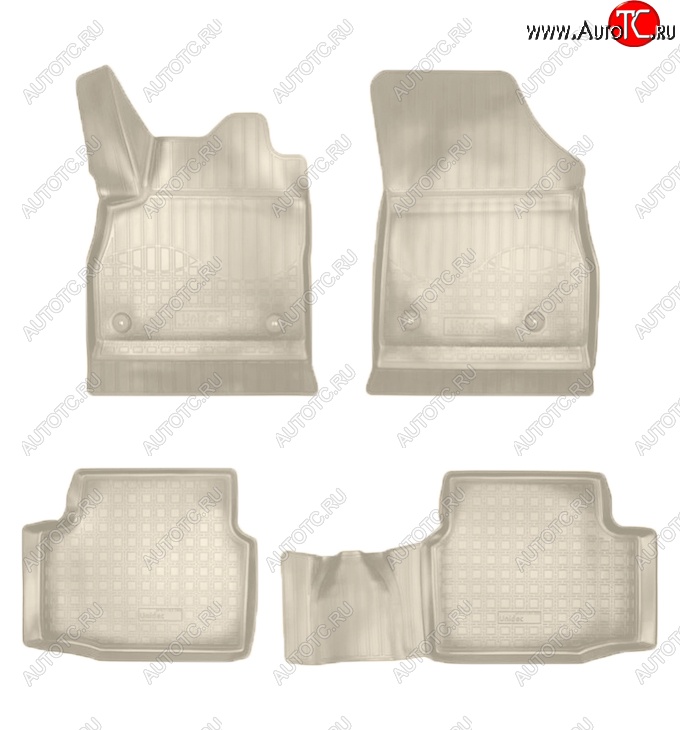 2 799 р. Коврики салонные Noplast (3D)  Opel Astra  K (2015-2021) универсал дорестайлинг, хэтчбек дорестайлинг, универсал рестайлинг, хэтчбек рестайлинг (Бежевые)  с доставкой в г. Кемерово