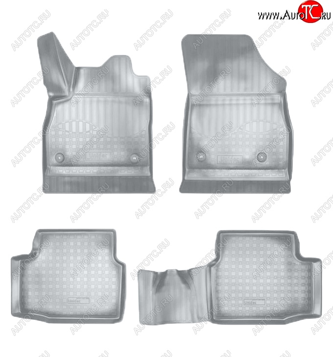 2 599 р. Коврики салонные Noplast (3D)  Opel Astra  K (2015-2021) универсал дорестайлинг, хэтчбек дорестайлинг, универсал рестайлинг, хэтчбек рестайлинг (Серые)  с доставкой в г. Кемерово