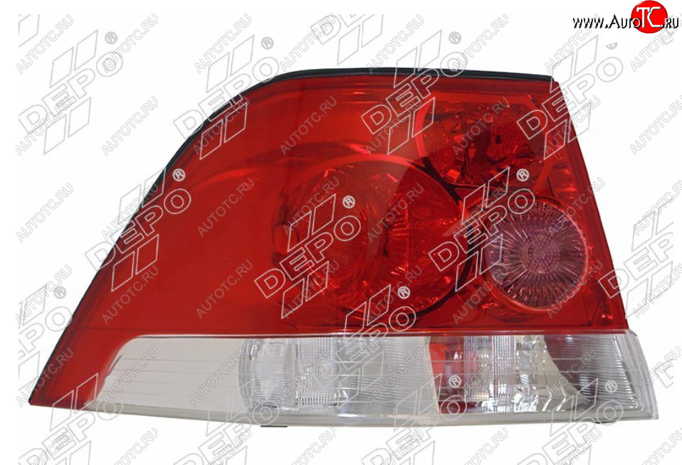8 649 р. Левый фонарь задний DEPO Opel Astra H седан рестайлинг (2007-2009)  с доставкой в г. Кемерово