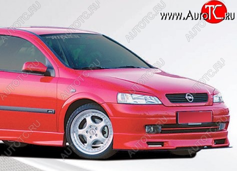 11 549 р. Накладка на передний бампер CT Opel Astra G седан (1998-2005) (Неокрашенная)  с доставкой в г. Кемерово