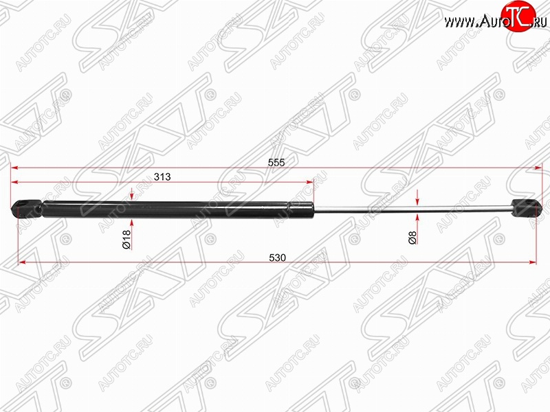 529 р. Газовый упор крышки багажника SAT  Opel Astra  G (1998-2005) седан  с доставкой в г. Кемерово