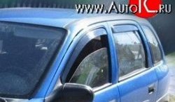 Комплект дефлекторов окон (ветровиков) 4 шт. Russtal Opel Corsa B (1993-2000)