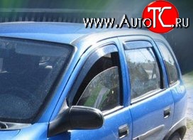 999 р. Комплект дефлекторов окон (ветровиков) 4 шт. Russtal Opel Corsa B (1993-2000)  с доставкой в г. Кемерово