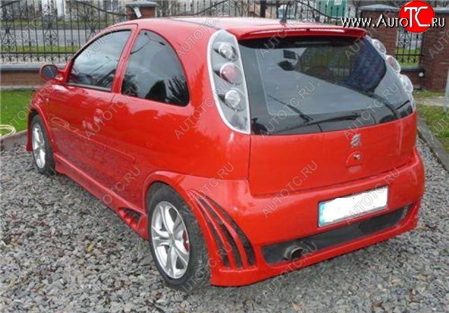 22 899 р. Задний бампер D.J. Opel Corsa C (2000-2006)  с доставкой в г. Кемерово