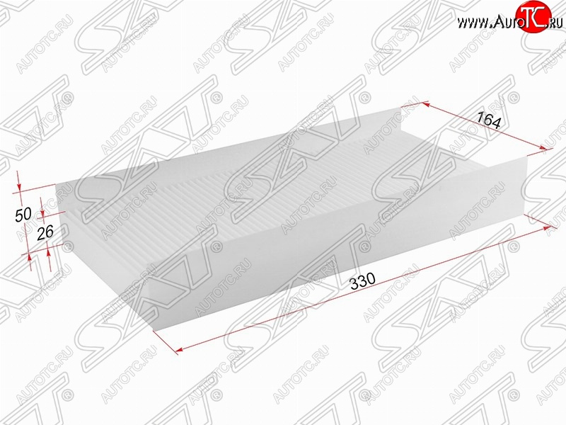 216 р. Фильтр салонный SAT (330х164х50/26 mm)  Opel Corsa  C - Vectra  C  с доставкой в г. Кемерово
