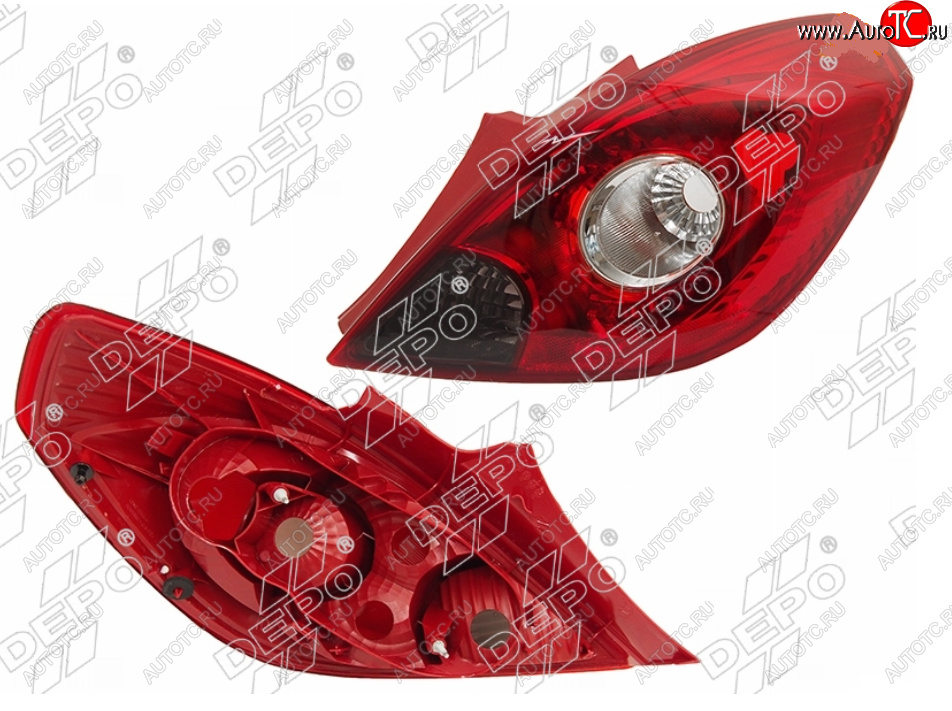 6 549 р. Правый фонарь задний DEPO Opel Corsa D 1-ый рестайлинг, хэтчбэк 3 дв. (2010-2011)  с доставкой в г. Кемерово