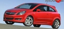 3 699 р. Пороги накладки OPC Opel Corsa D дорестайлинг, хэтчбэк 3 дв. (2006-2010) (Неокрашенные)  с доставкой в г. Кемерово. Увеличить фотографию 2