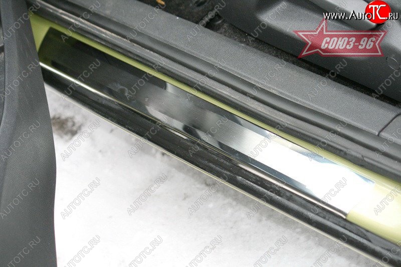 2 114 р. Накладки на внутренние пороги 5 дв. Souz-96 Opel Corsa D  2-ой рестайлинг, хэтчбэк 5 дв. (2011-2014)  с доставкой в г. Кемерово