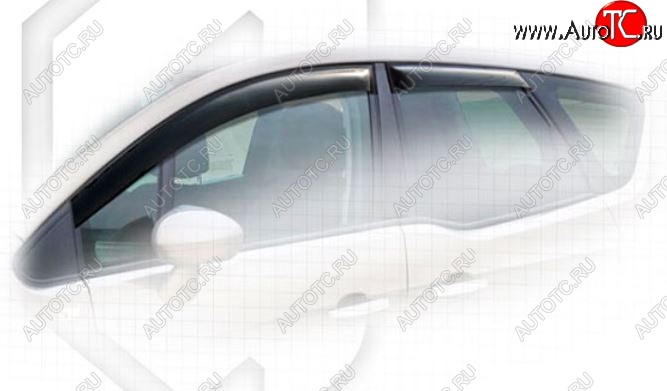 2 159 р. Дефлектора окон CA-Plastiс  Opel Meriva  B (2010-2013) (Classic полупрозрачный, Без хром.молдинга)  с доставкой в г. Кемерово