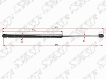 Газовый упор крышки багажника SAT Opel Meriva  A (2002-2010)