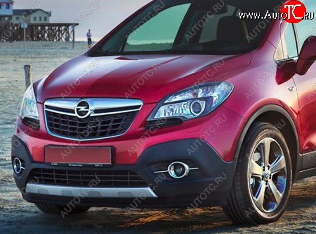 17 299 р. Накладка на передний бампер CT Opel Mokka  дорестайлинг (2012-2016) (Неокрашенная)  с доставкой в г. Кемерово