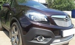 1 539 р. Сетка в решетку радиатора Russtal Opel Mokka  дорестайлинг (2012-2016) (хром)  с доставкой в г. Кемерово. Увеличить фотографию 2