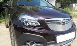 1 539 р. Сетка в решетку радиатора Russtal Opel Mokka  дорестайлинг (2012-2016) (хром)  с доставкой в г. Кемерово. Увеличить фотографию 4