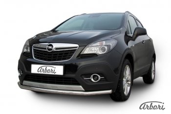 12 149 р. Защита переднего бампера Arbori (нержавейка, 1 труба d57 mm). Opel Mokka  дорестайлинг (2012-2016)  с доставкой в г. Кемерово. Увеличить фотографию 2