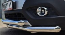 17 999 р. Защита переднего бампера (2 трубыØ63 мм, нержавейка) SLITKOFF Opel Mokka  дорестайлинг (2012-2016)  с доставкой в г. Кемерово. Увеличить фотографию 3