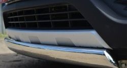 11 599 р. Защита переднего бампера (Ø75х42 мм, нержавейка) Russtal Opel Mokka  дорестайлинг (2012-2016)  с доставкой в г. Кемерово. Увеличить фотографию 3